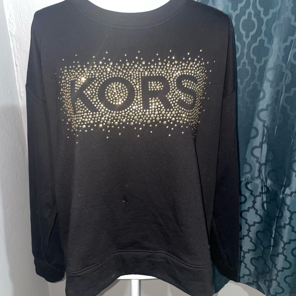 Michael Kors Black and Gold Sweatshirt